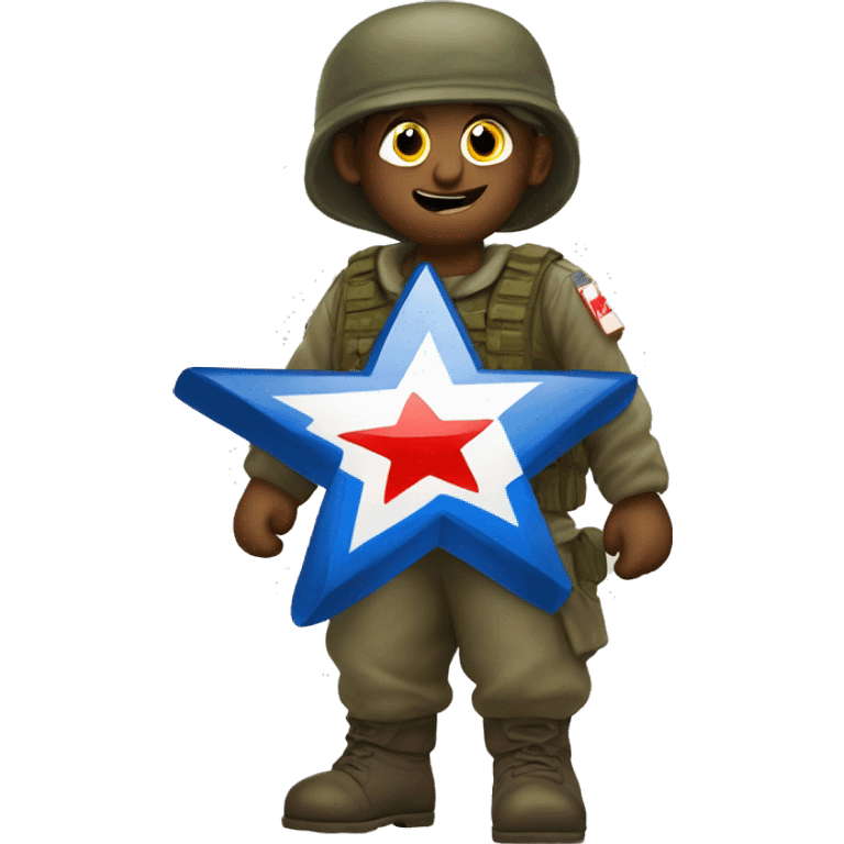 tsahal soldier with magen david emoji