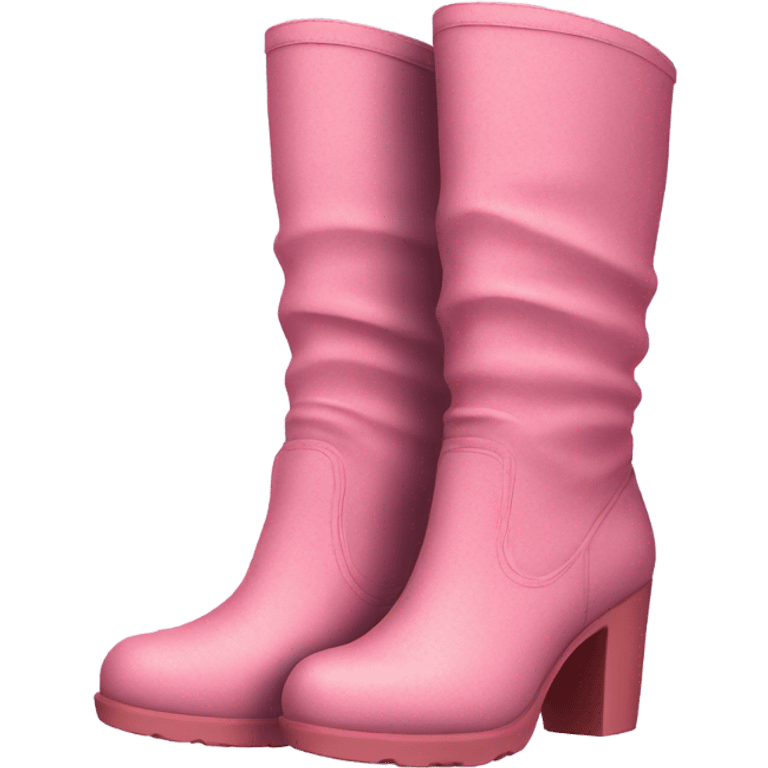 pink boots emoji