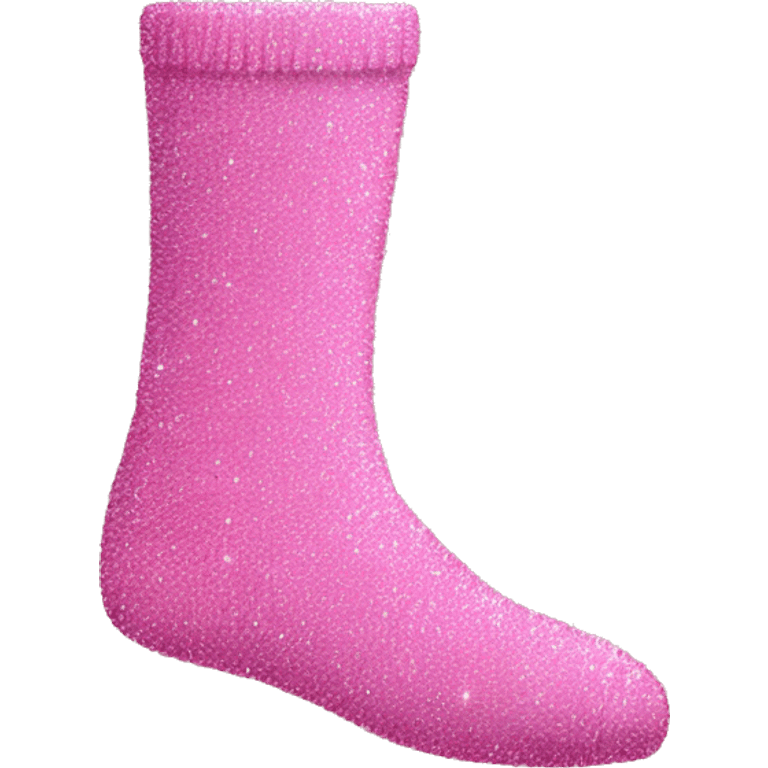 Glitter pink socks  emoji