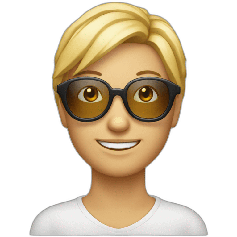 Chausette avec des lunettes de soleil emoji