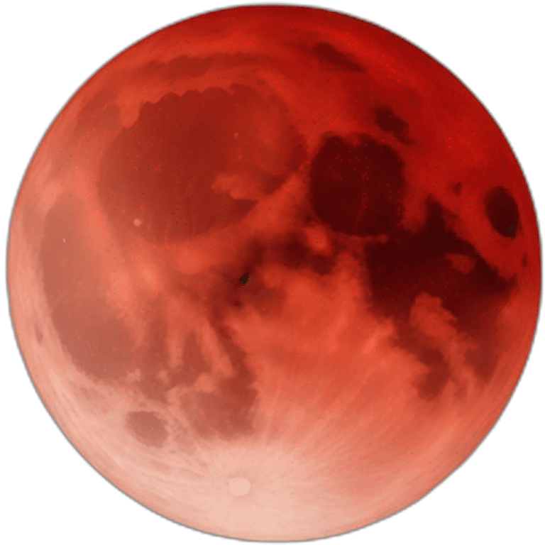 Red moon emoji