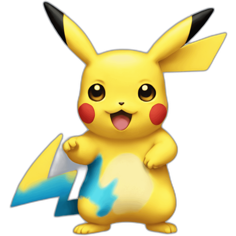 Blue pikachu emoji