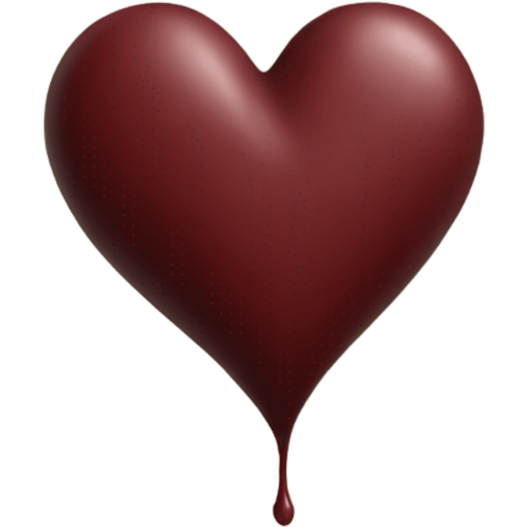 Dark red color heart emoji