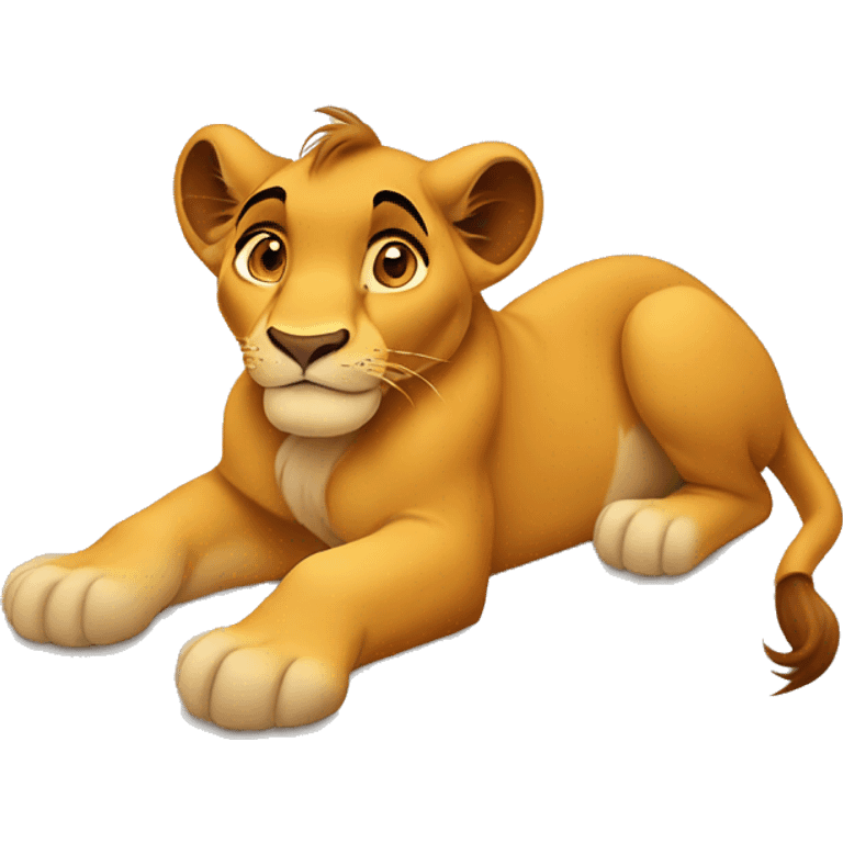 simba from lion king heart emoji emoji