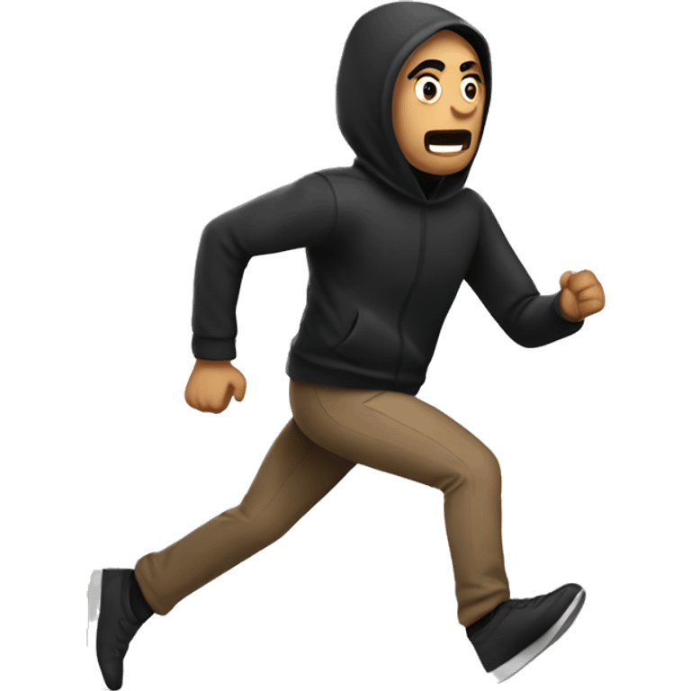 person from mexico running from a thief emoji