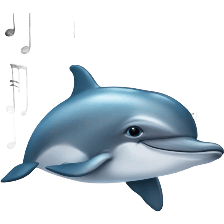 A dolphin saying i just want to be part of your symphony emoji