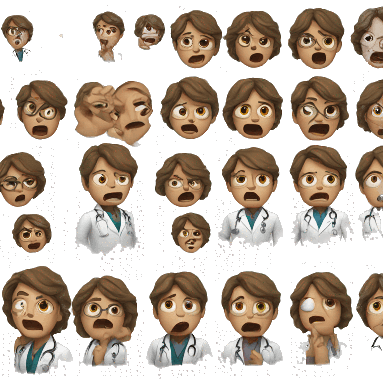 Shocked doctor emoji