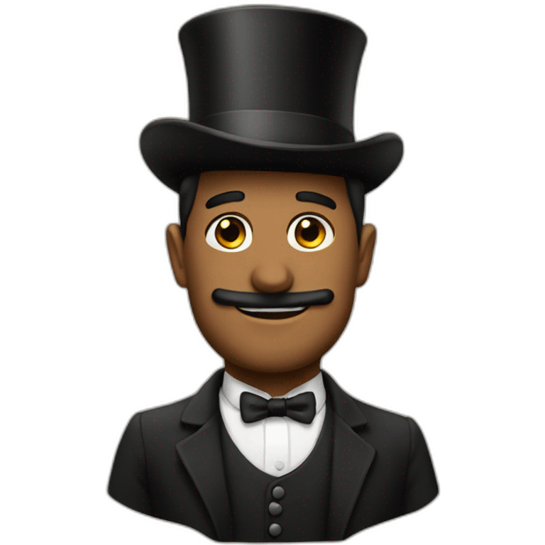 Pablo with a top hat  emoji