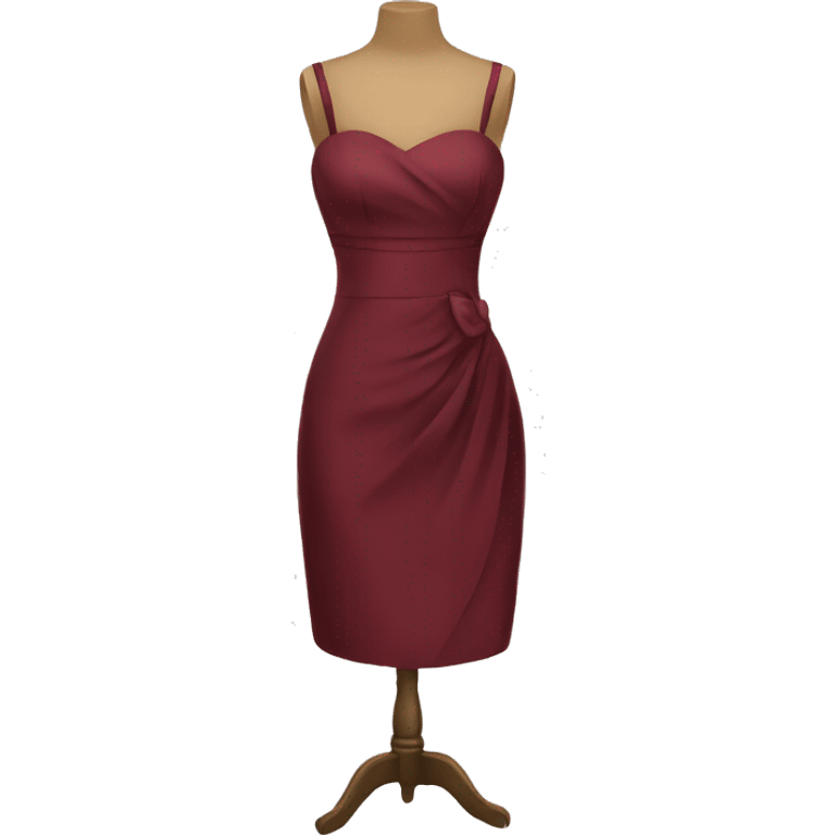 Burgundy dress cocktail  emoji