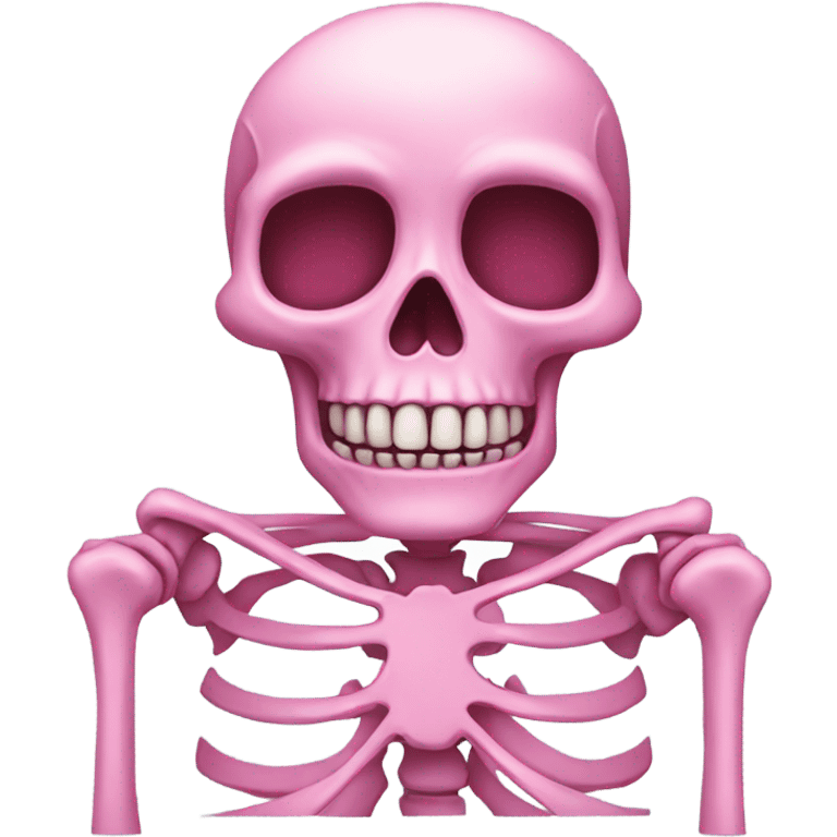 Pink skeleton  emoji