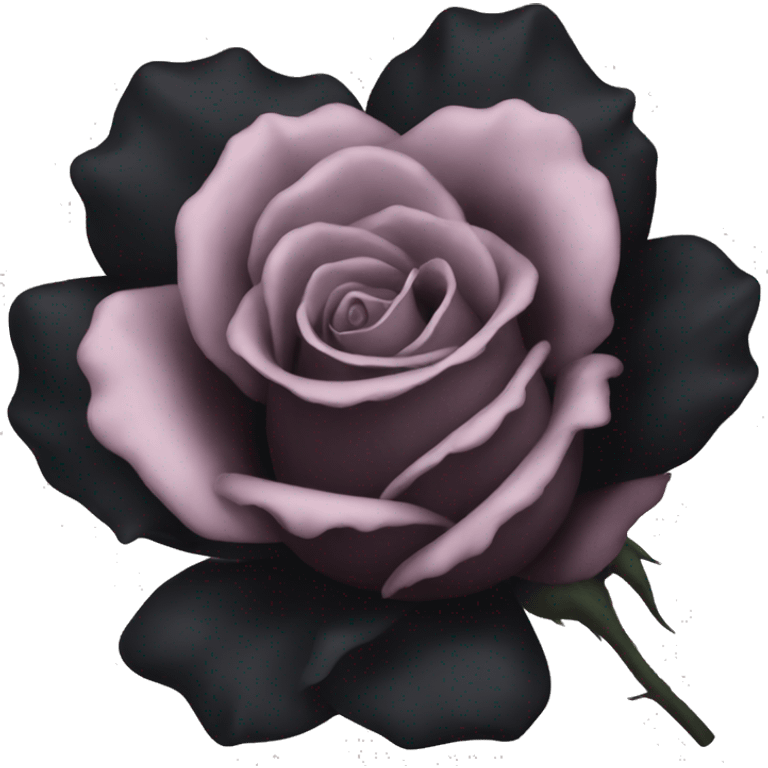 Black rose emoji