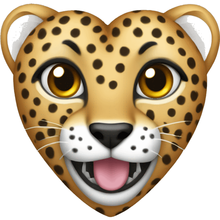 Cheetah heart emoji