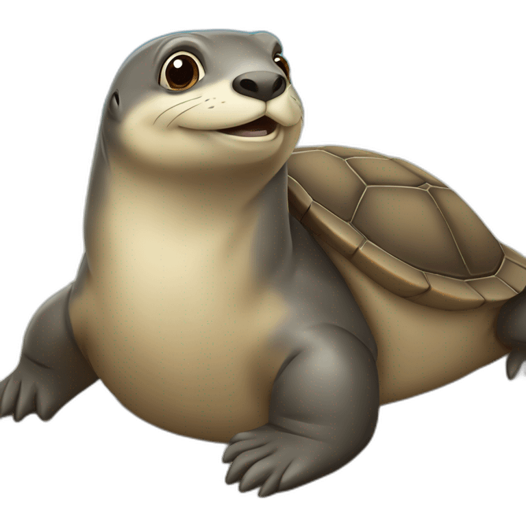 Tortue et loutre emoji