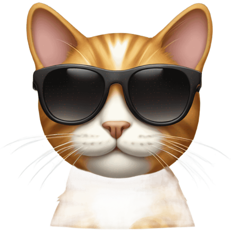 Cat with sunglasses emoji