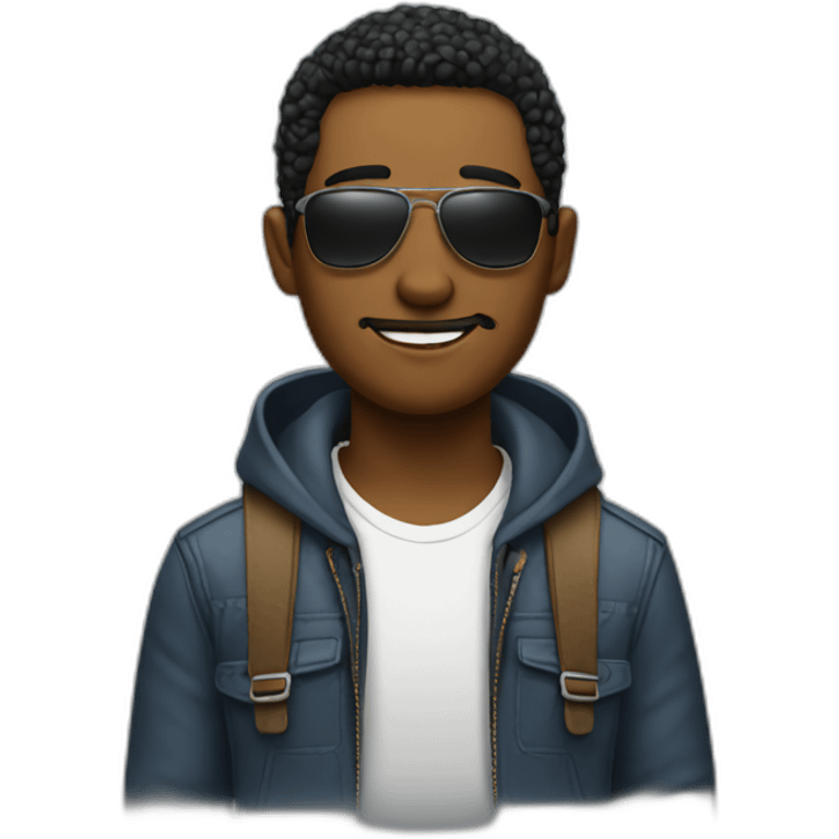 Cool guy emoji