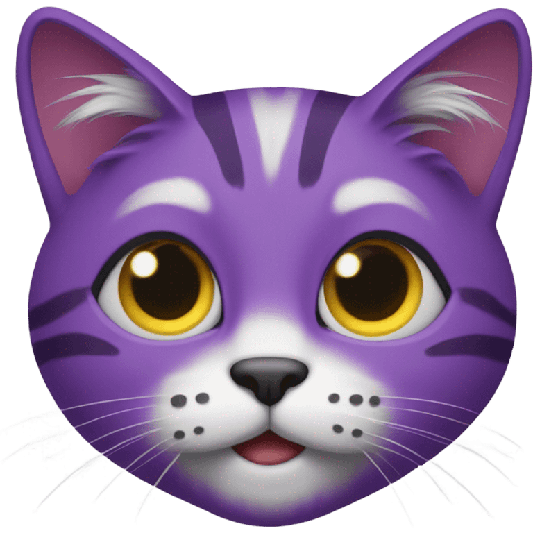 Purple cat emoji