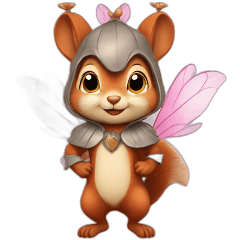 A squirrel in a fairy costume emoji