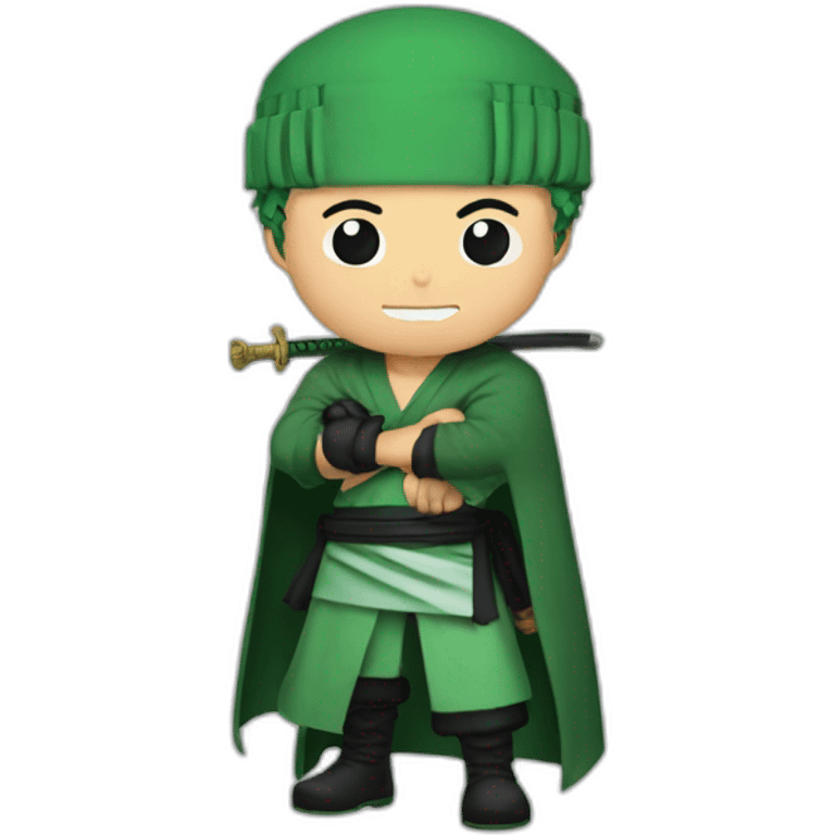 Zoro with 3 sord  emoji