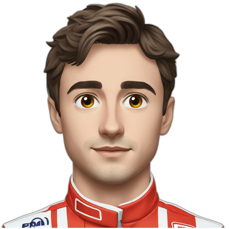 Hyper realistic charles leclerc emoji