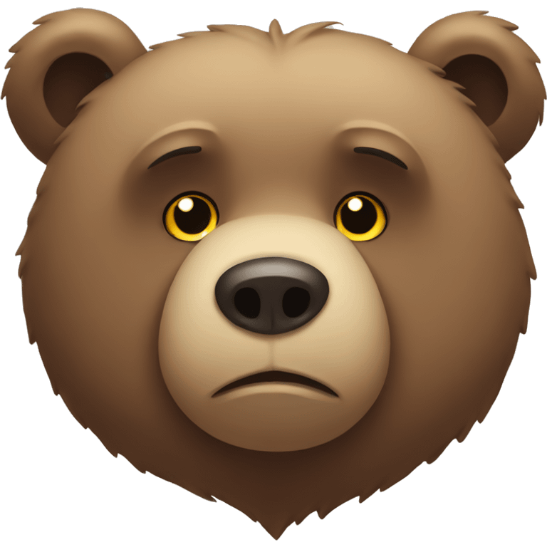 Sad bear emoji