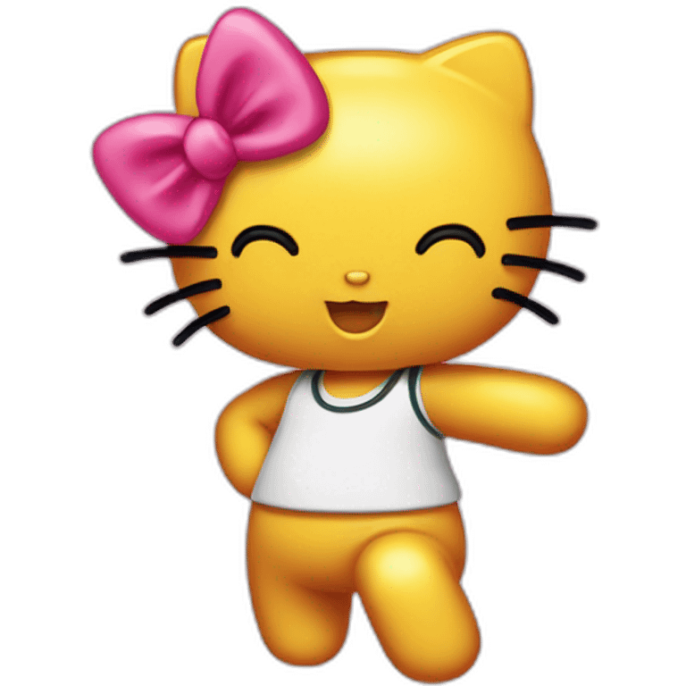 Hello kitty qui DAB emoji