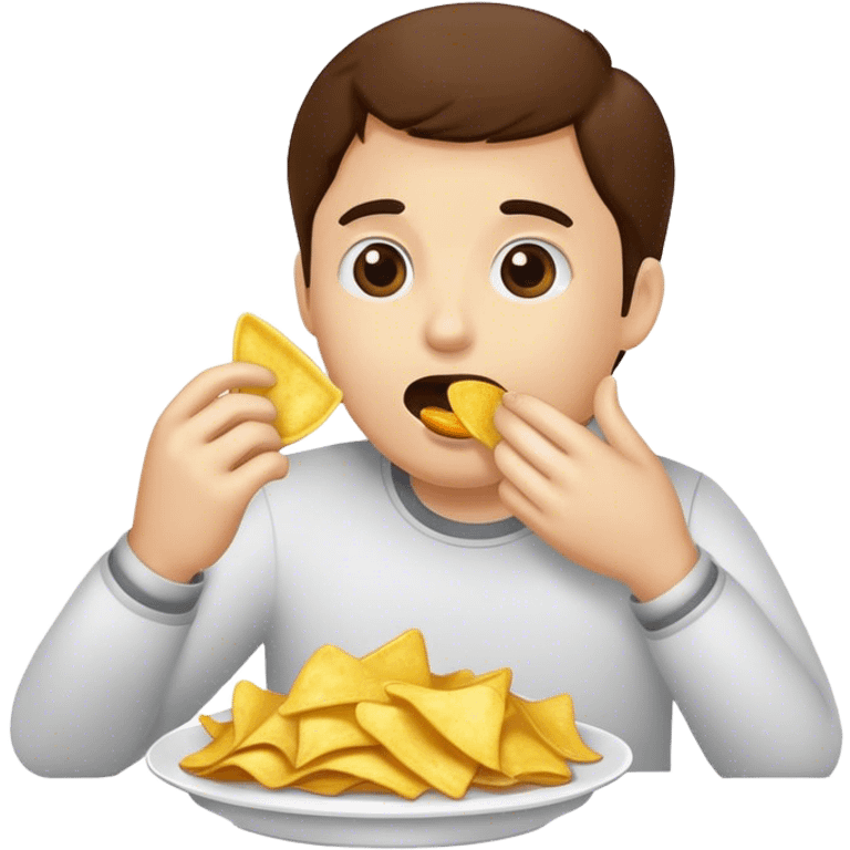 Eating chips emoji