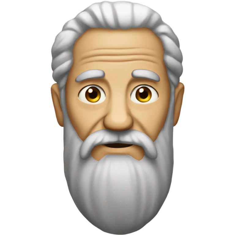 An old man with a long beard emoji