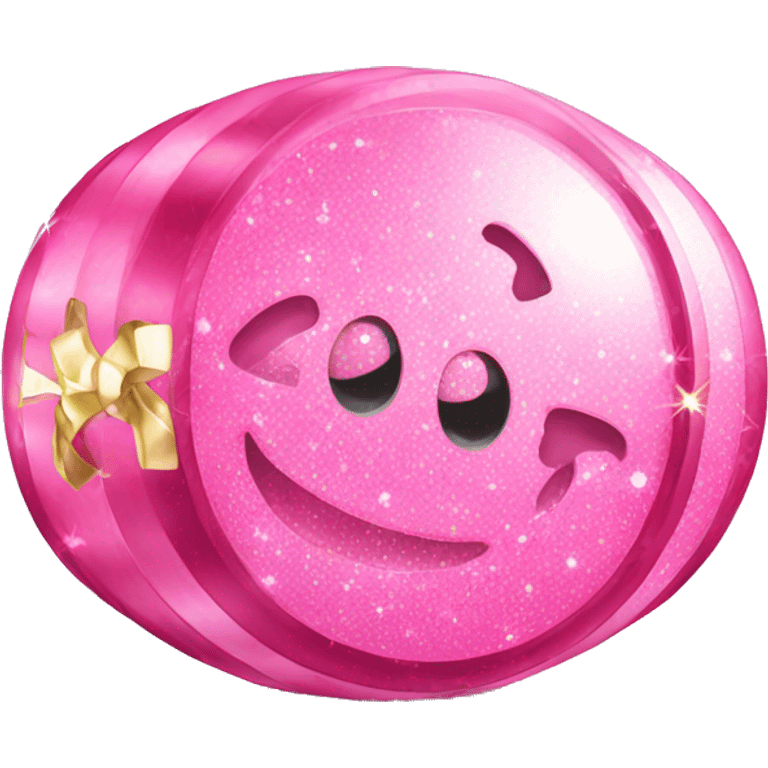 Pink sparkling money emoji