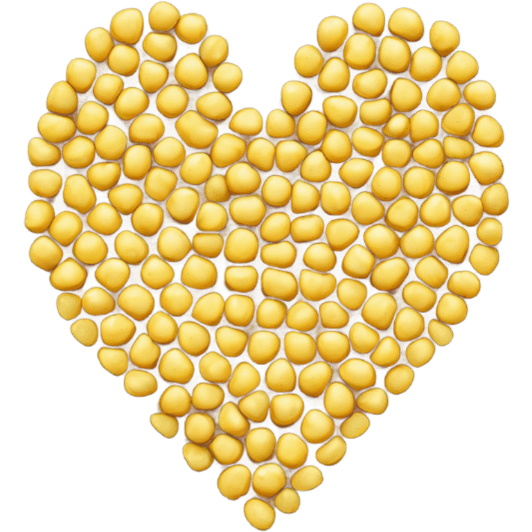 Heart made of corn  emoji