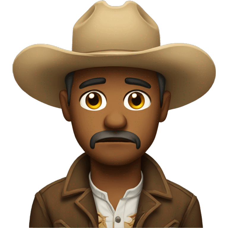 sad cowboy emoji