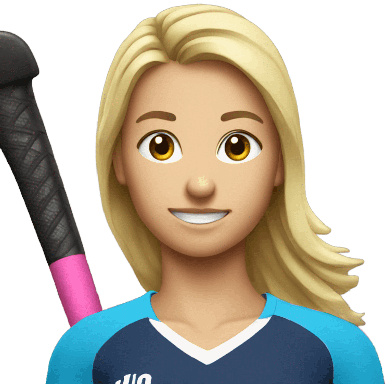 Field hockey player emoji