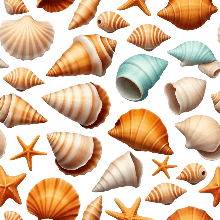 Sea shells emoji