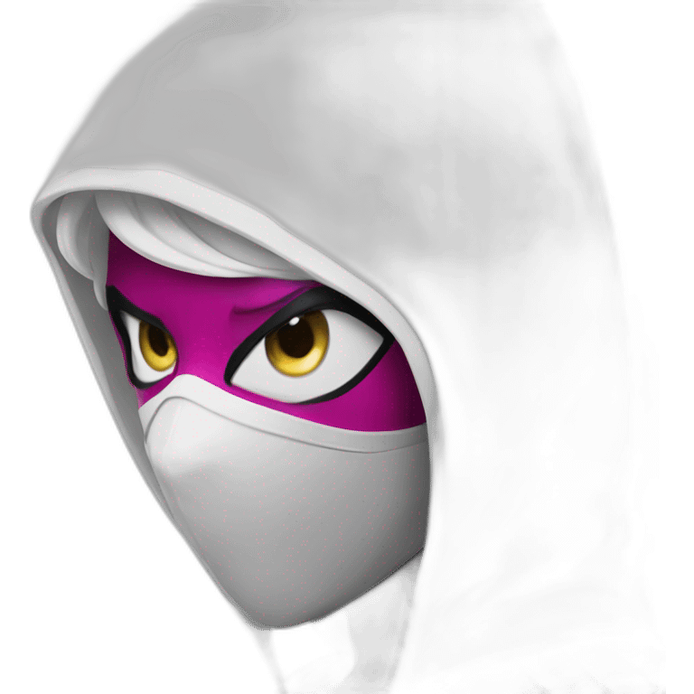 Spider Gwen wearing  a mask emoji