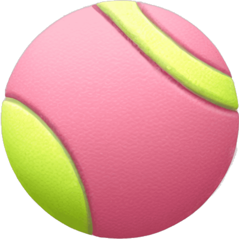 Soft pink tennis ball emoji