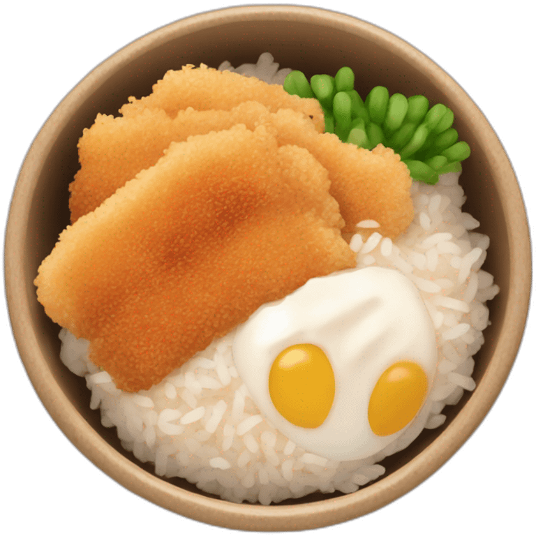 Tonkatsu bowl rice emoji