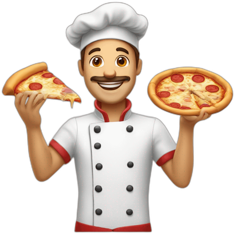 Happy pizzaiolo emoji