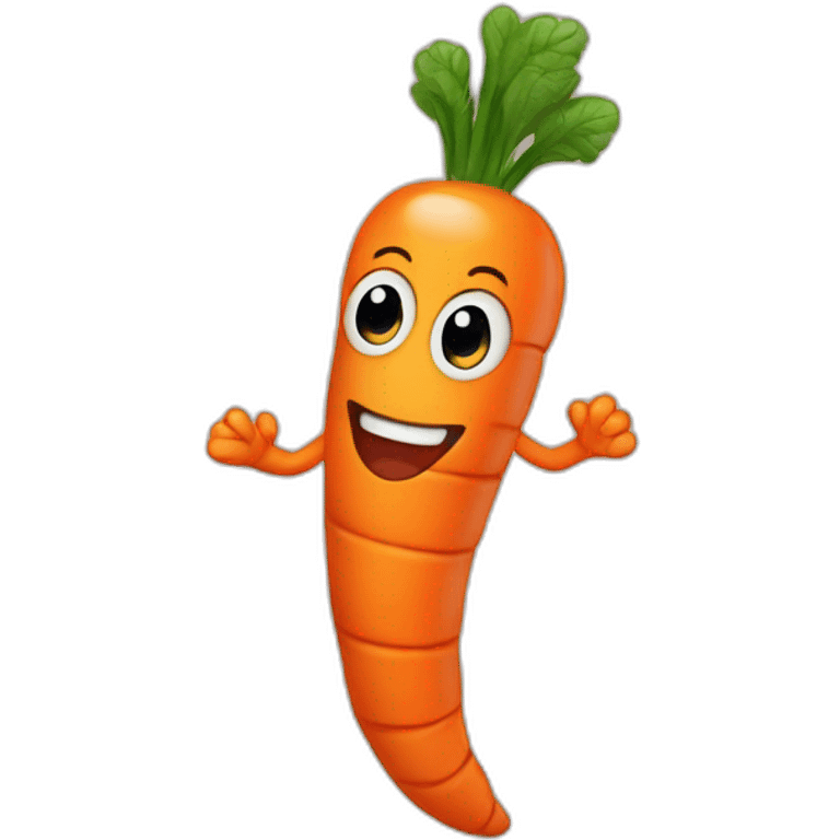 Worm that's a carrot emoji