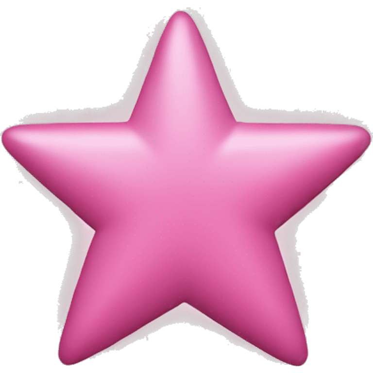 Three small pink , five-pointed stars grouped together. The stars have a slightly elongated shape, giving them a twinkling effect. They vary in size, with the largest star in the center and two smaller stars on either side.  emoji