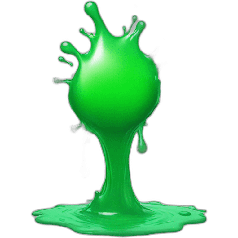 Green splash emoji