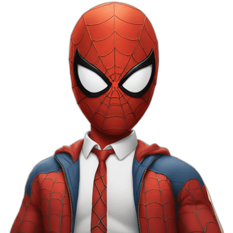 Portrait of the spider-man emoji