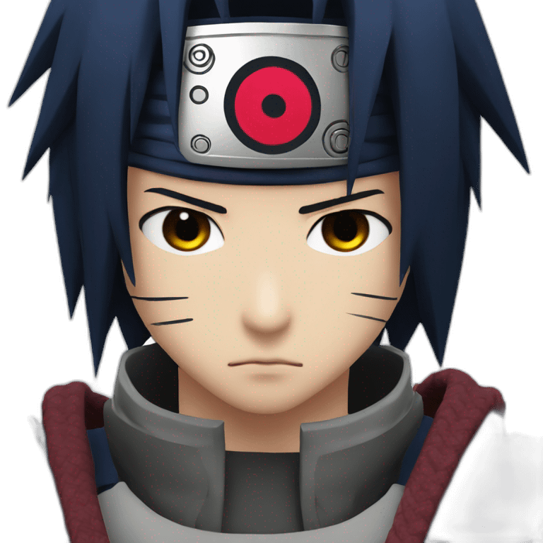 sasuke with sharingan emoji