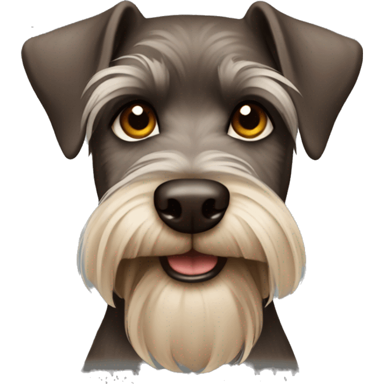 Brown schnauzer  emoji