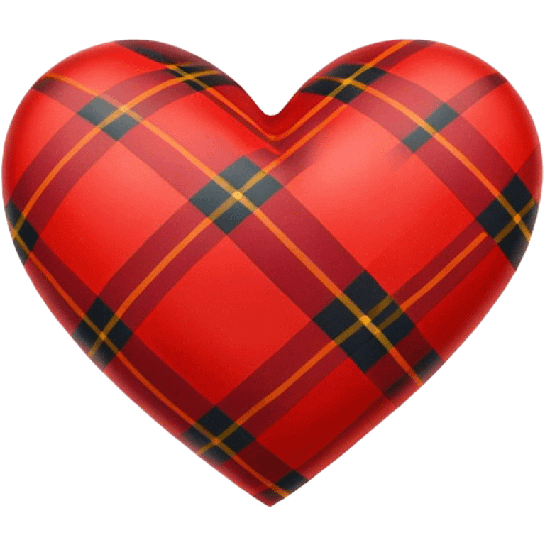 Tartan heart emoji