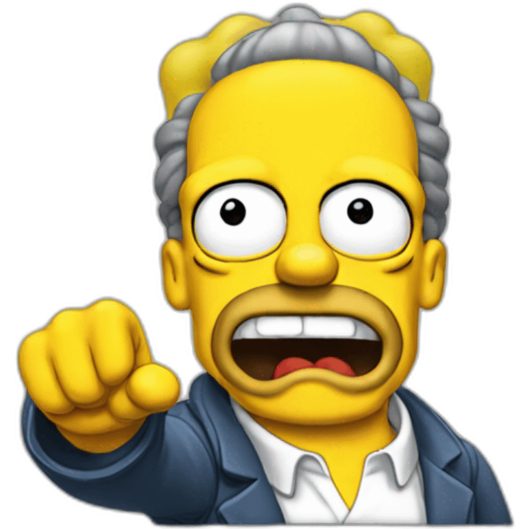 SIMPSON POINTING emoji