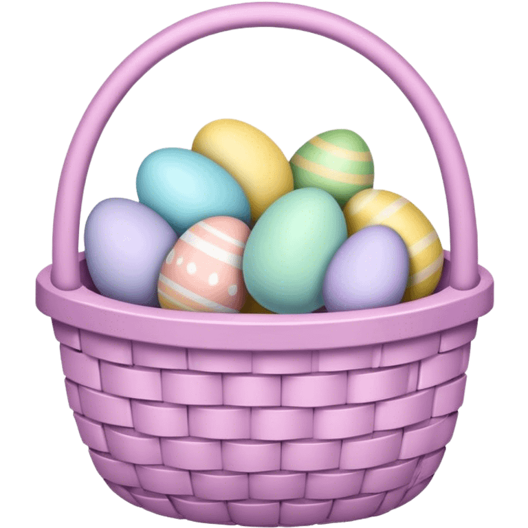 Pastel Easter basket emoji