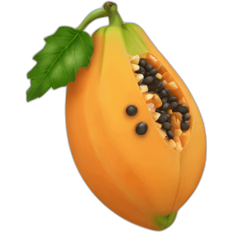 Papaya frozen emoji