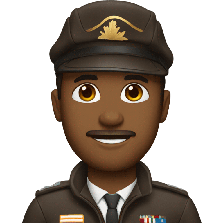 Brown pilot emoji