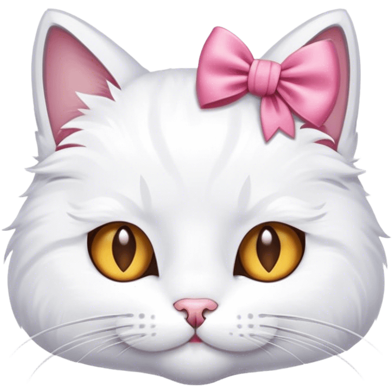 Cat with a bow emoji