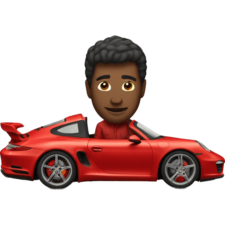 red porche maccan emoji