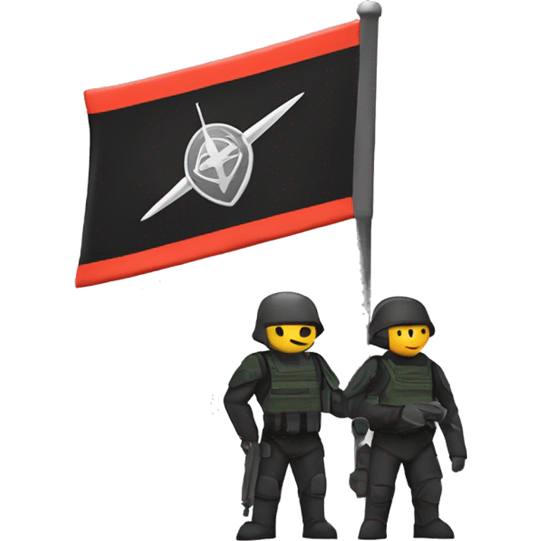 Starship troopers mobile infantry flag￼ emoji